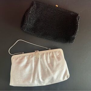 Vintage Black and Silver Clutch Set